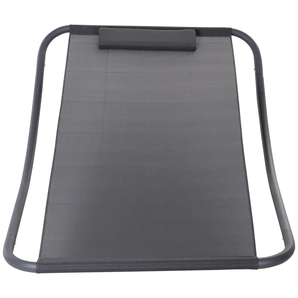 Rocking lounger with cushion