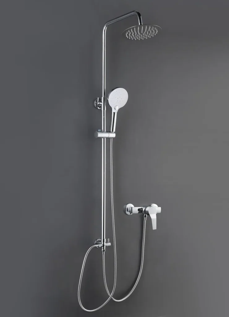 Shower fitting single-lever shower fitting made of stainless steel G 1/2 individually usable
