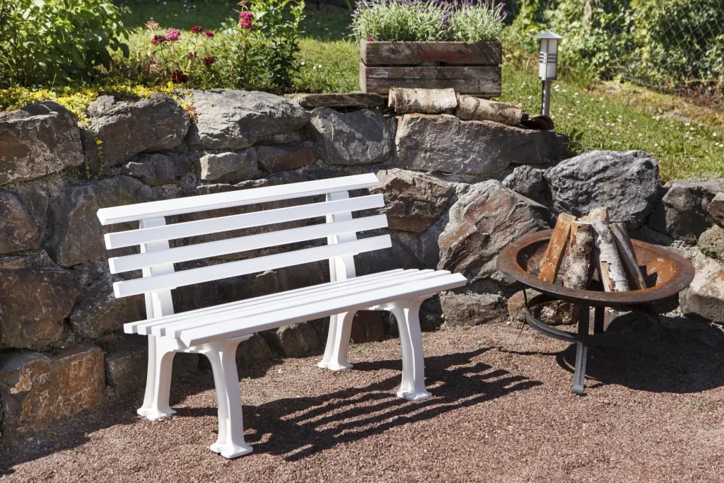 Ibiza garden bench - sky blue
