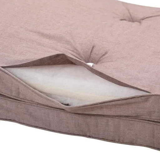 Garden Cushion - For Lounger - 196x55x5cm - Cream