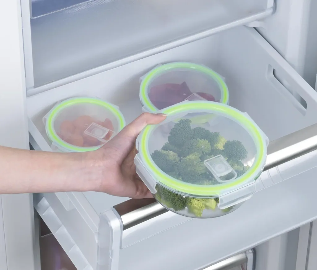 Glass food storage containers "Klick it", round, 6 pieces