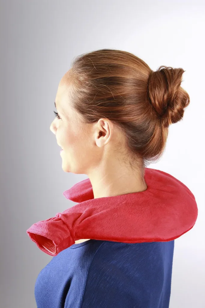Neck hot water bottle with wide funnel