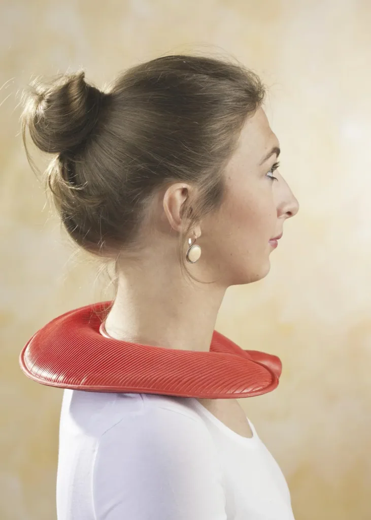 Neck hot water bottle with wide funnel