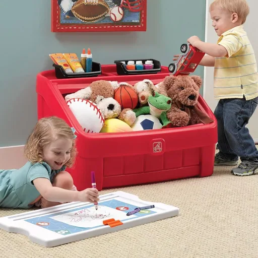 2-in-1 Toy Box & Art Cover