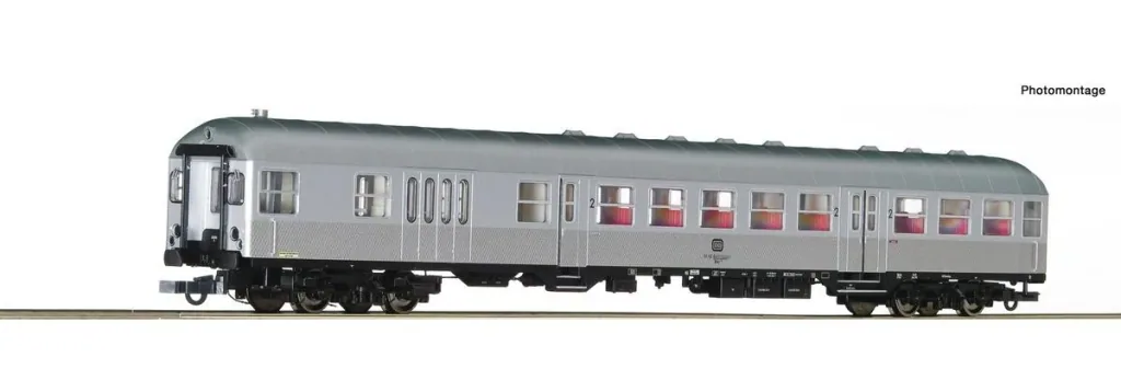 2nd class local control car with luggage compartment “Silberling”, type BDnrzf 740 of the Deutsche Bahn