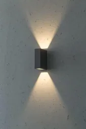LED wall light BARRA, 8 watts, 320 lm, warm white, for indoor and outdoor use