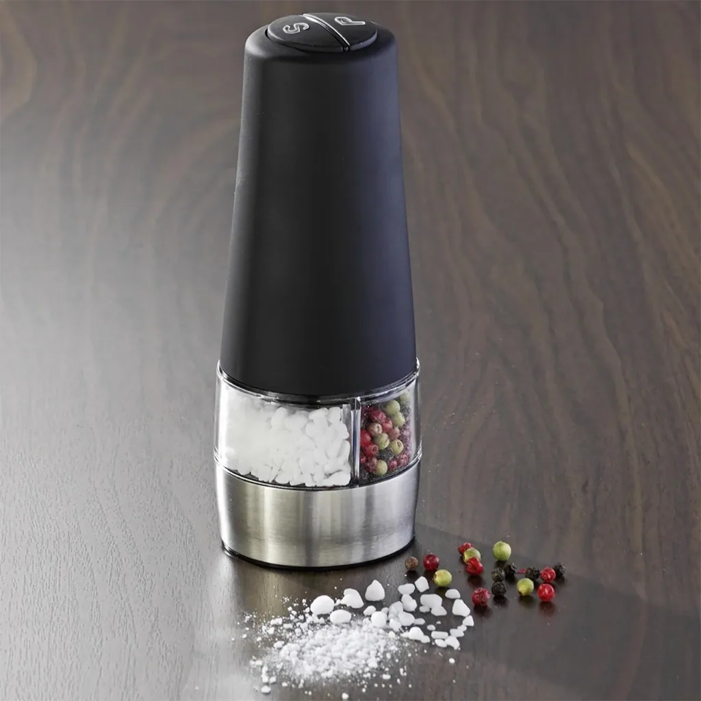 2 in 1 Electric Grinder with Light, Black