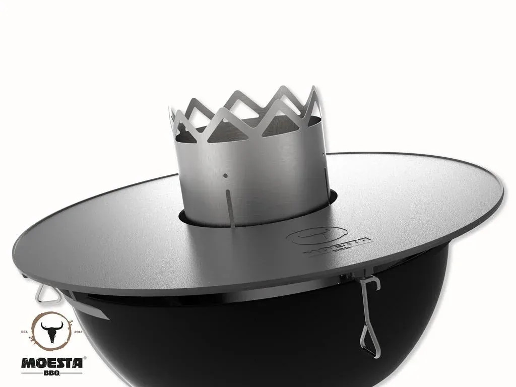 BBQ Disk Plancha fire plate for kettle grills made of cast iron