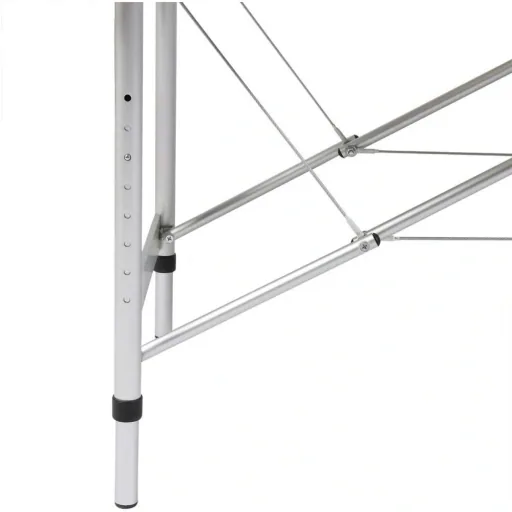 Folding massage table 3 zones with aluminum frame (cream)