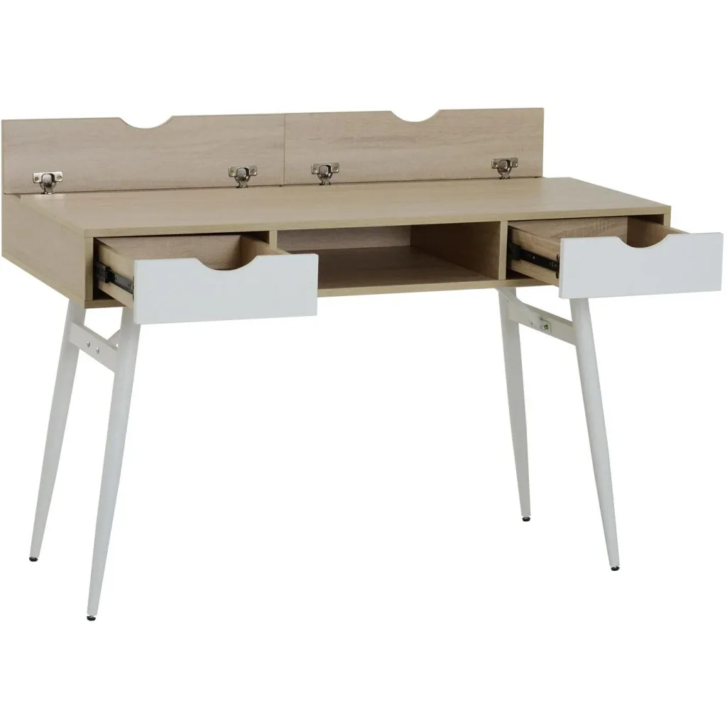 Desk PC table office table work table computer table with 2 drawers 120 x 60 x 76 cm