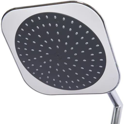 Rain shower shower system hand shower 5 shower modes square silver