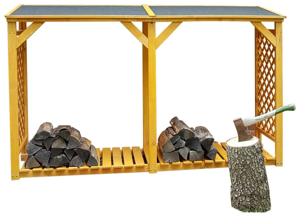 Firewood rack Speyer with extension honey brown