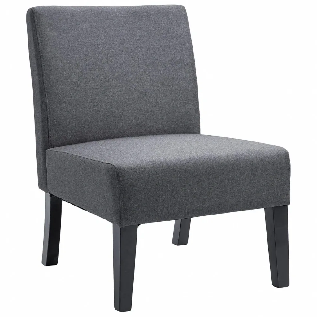 Chair with high backrest, grey