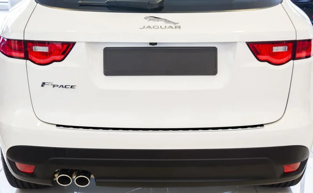 Stainless steel loading sill protection for Jaguar F-Pace - built from 2016 >