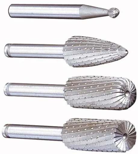 File set HSS 4 pcs. for rotary milling