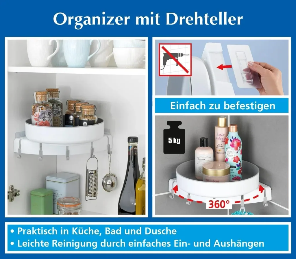 Organizer with turntable