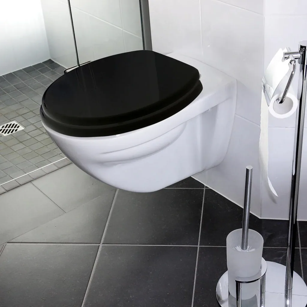 Toilet seat/ WC seat - Black - with Soft Close