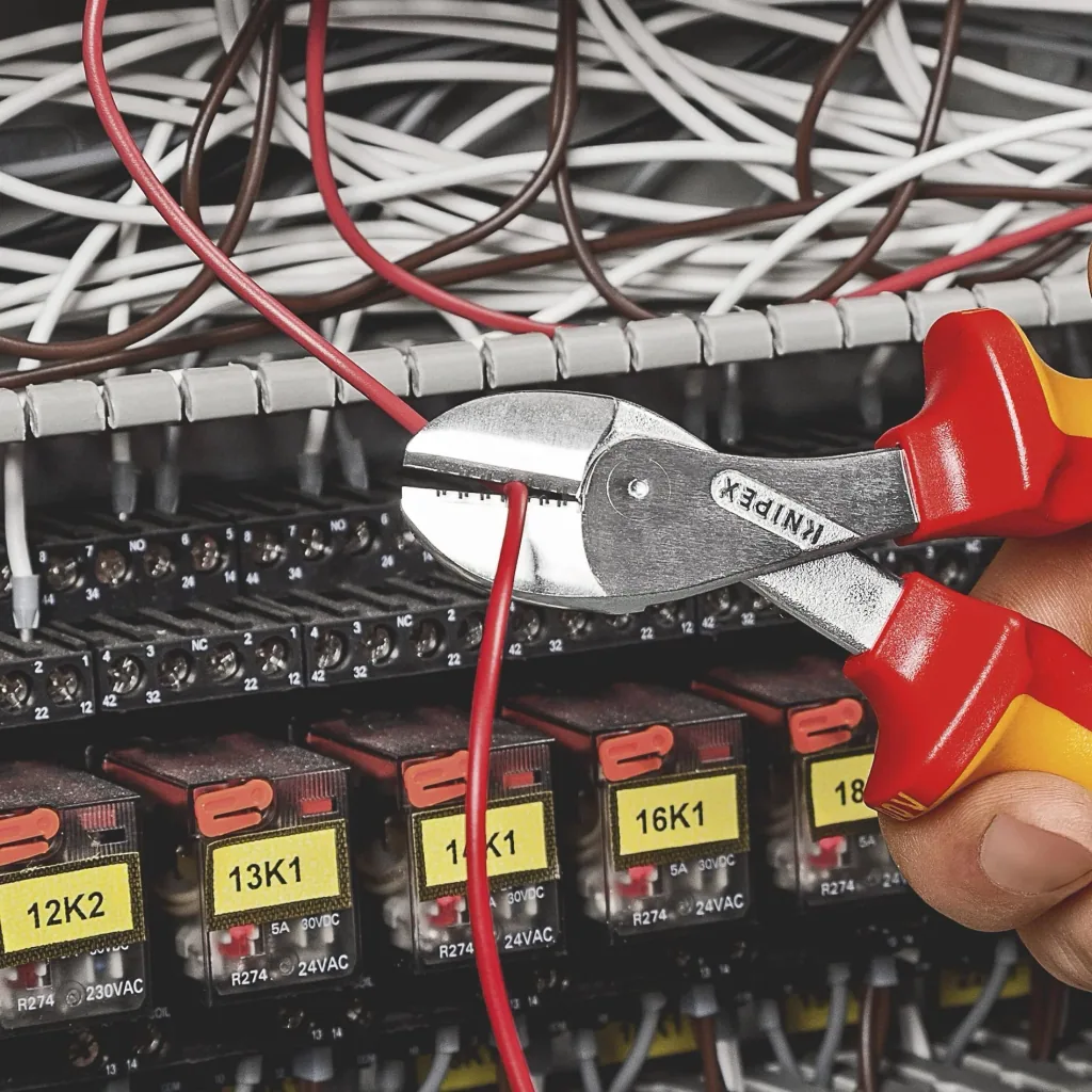 KNIPEX X-Cut compact diagonal cutters insulated with multi-component grips 160 mm