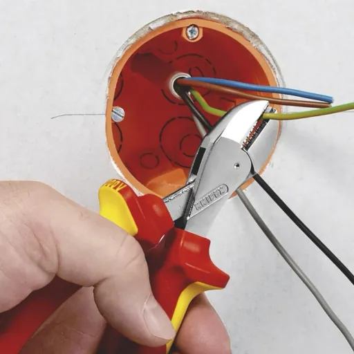 KNIPEX X-Cut compact diagonal cutters insulated with multi-component grips 160 mm