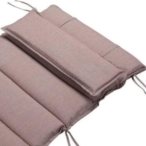 Sunbed cushion - cream sprinkled - 177x58x7