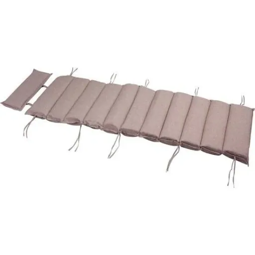 Sunbed cushion - cream sprinkled - 177x58x7
