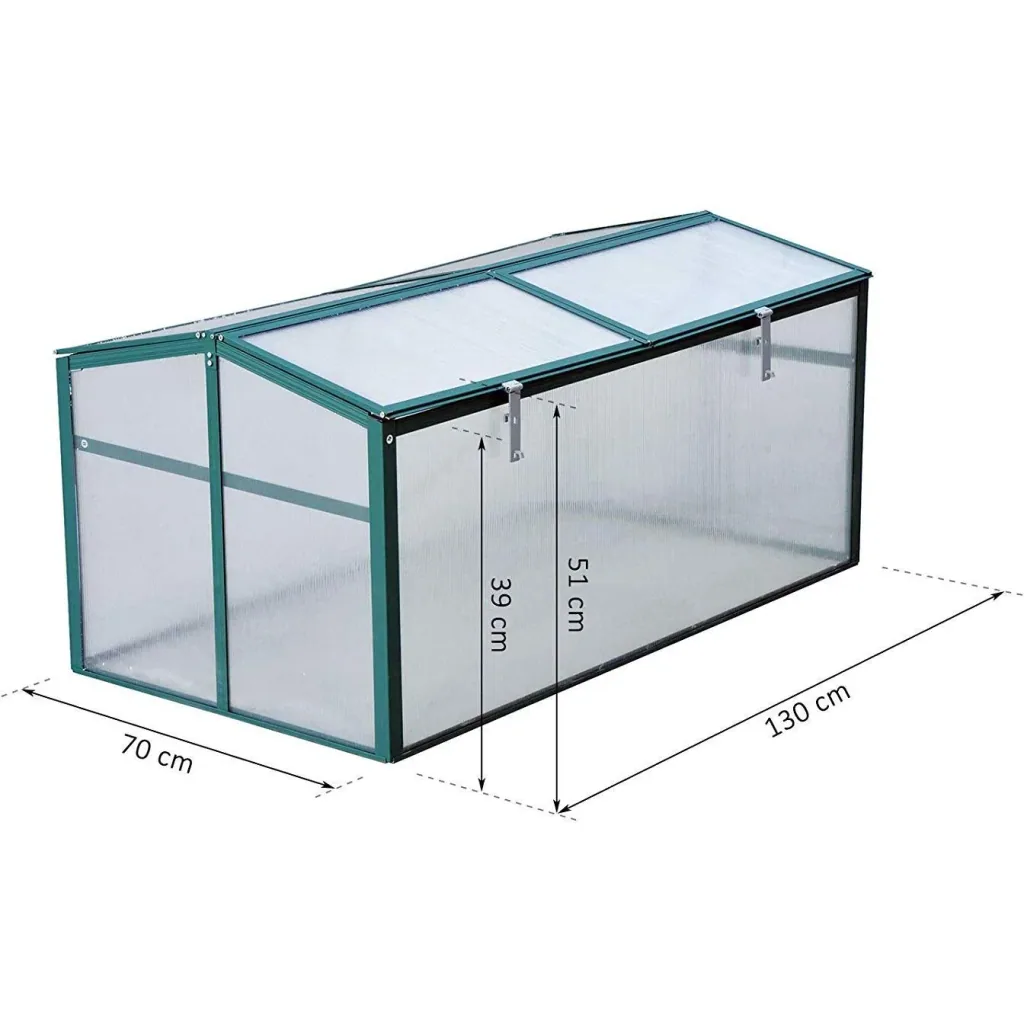 Cold frame with adjustable roof
