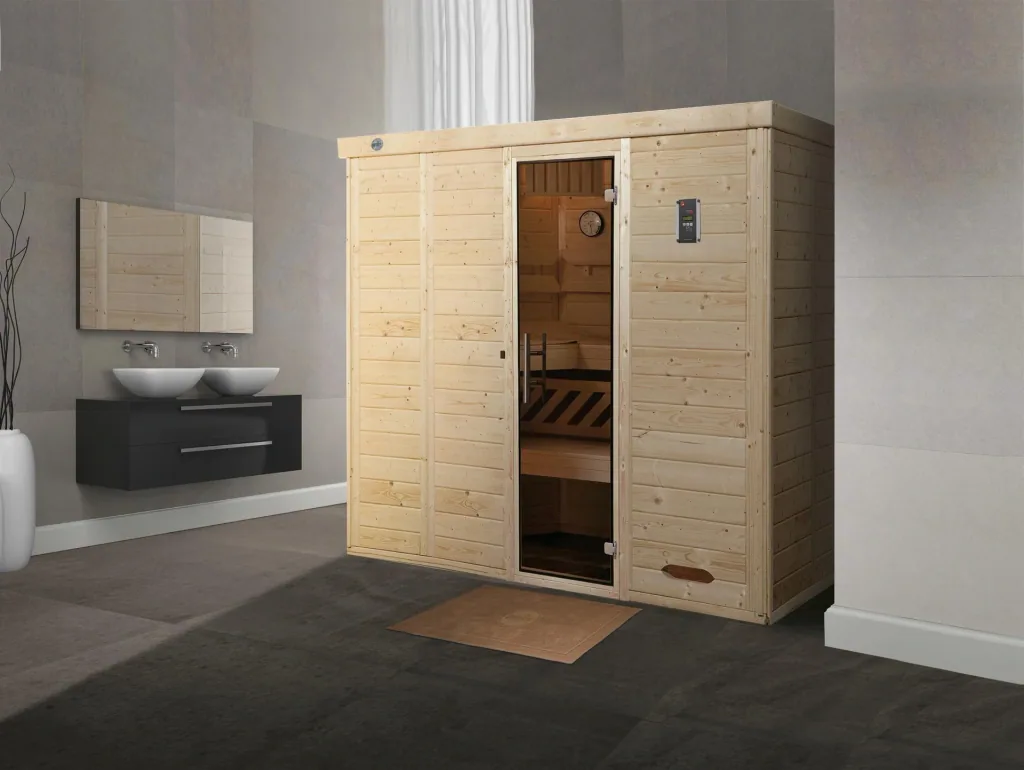 KEMI 5 design sauna with glass door