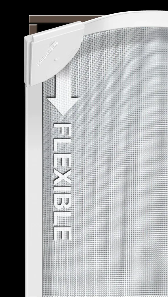 Fly screen magnetic frame with REFLECTION fabric, white, 100 x 120 cm