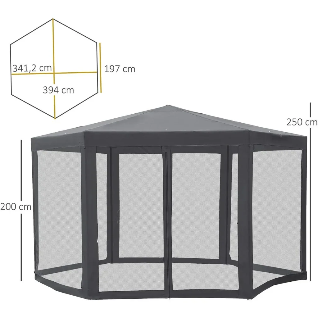 Pavilion garden pavilion with mosquito net