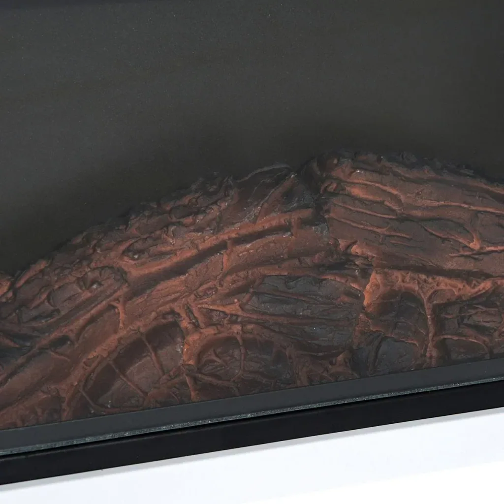 Electric fireplace flame effect and separate heating function