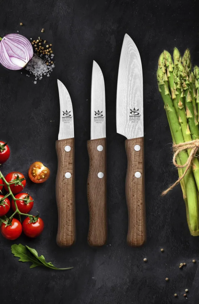 Damascus knife set Medi, 3-piece