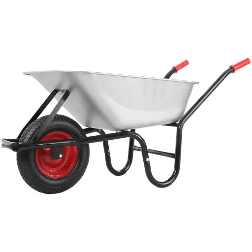 Wheelbarrow 100l - 250kg - load capacity with pneumatic wheels 40cm