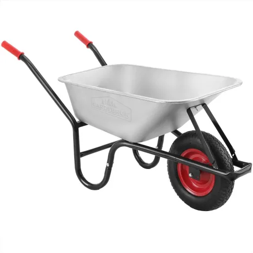 Wheelbarrow 100l - 250kg - load capacity with pneumatic wheels 40cm