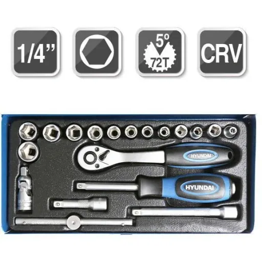 Professional tool set 1/4" 20-piece