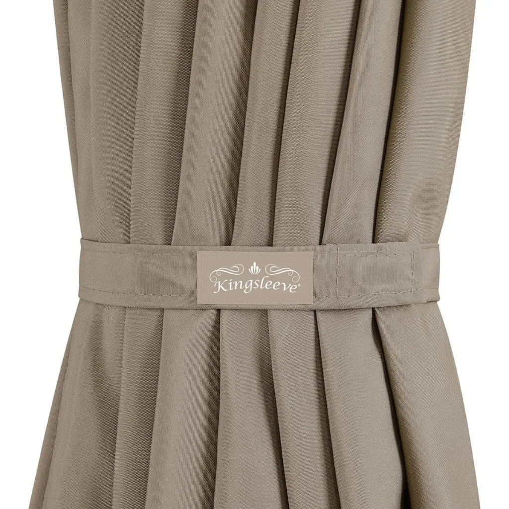 Aluminium XXL parasol - taupe - Ø330cm - 266cm high - water-repellent