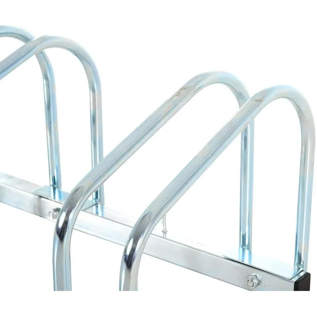6-bike stand, bike stand, bicycle stand, galvanized steel