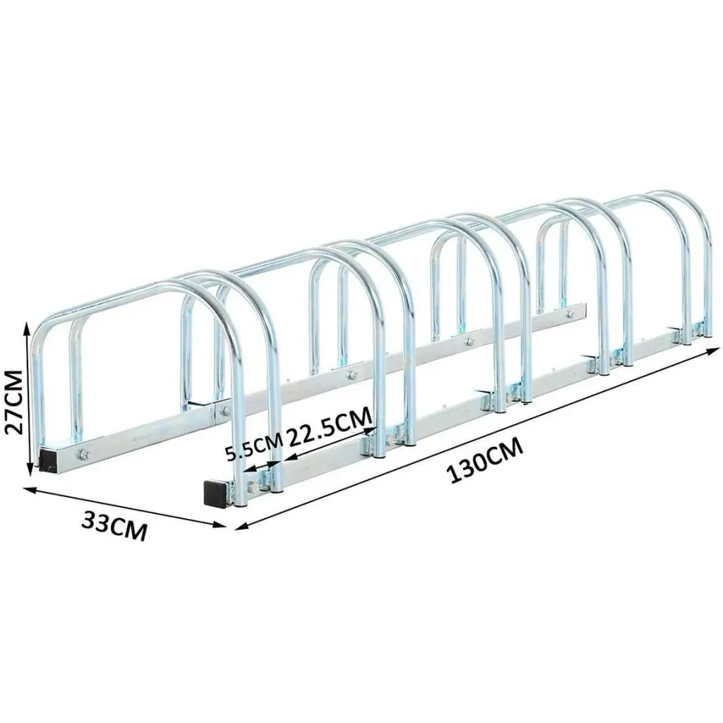 6-bike stand, bike stand, bicycle stand, galvanized steel