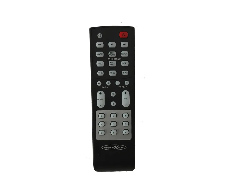 Mobile party speaker with Bluetooth, radio, USB, AUX-IN and battery