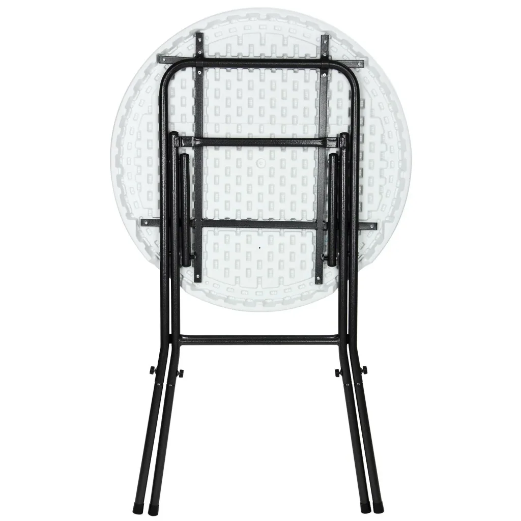 Bearded plastic folding Ø80cm white