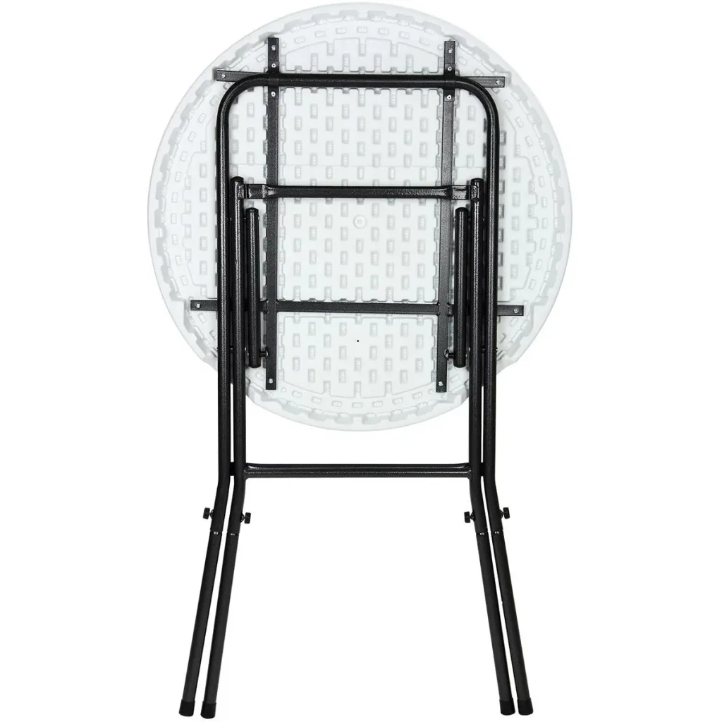 Bearded plastic folding Ø80cm white
