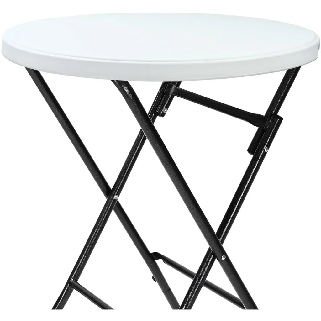 Bearded plastic folding Ø80cm white