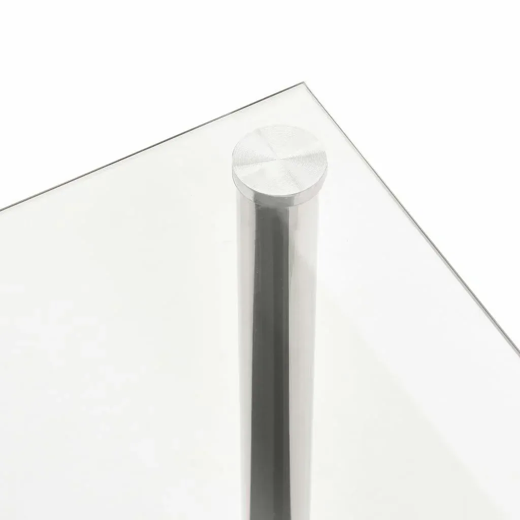 Coffee table 110x43x60 cm tempered glass transparent