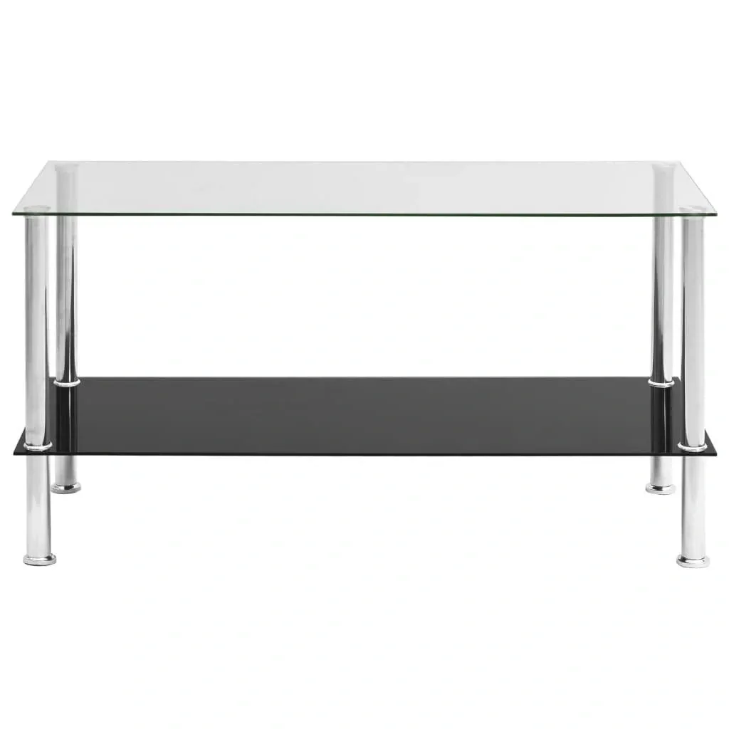 Coffee table 110x43x60 cm tempered glass transparent