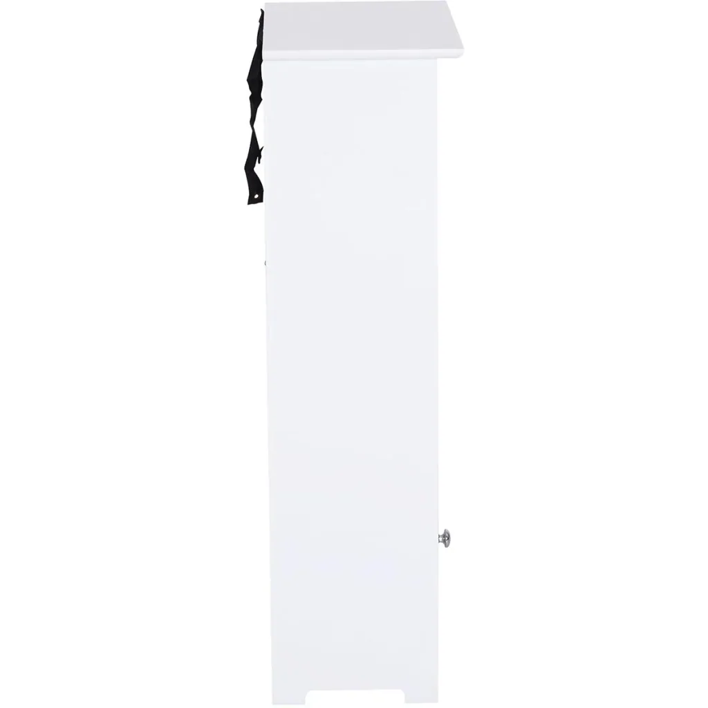 Cabinet with subtle decoration white
