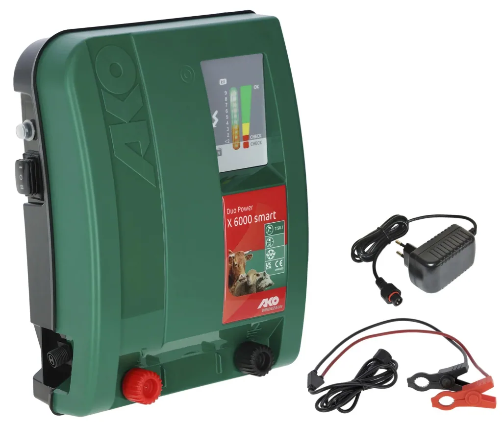AKO Duo Power X6000 smart electric fence energizer
