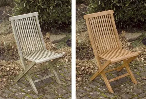 Wood protection oil and wood cleaner in a value set