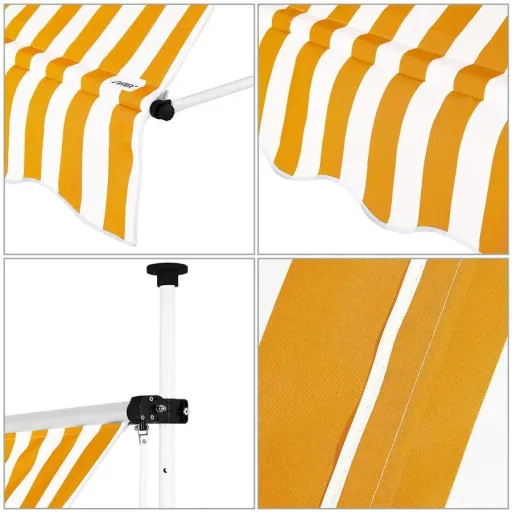 Klem canopy yellow/white 300cm