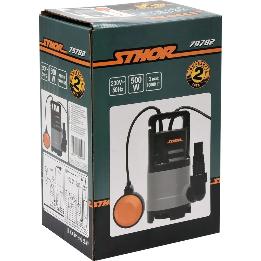 Submersible pump - 500W - 10,000l/h