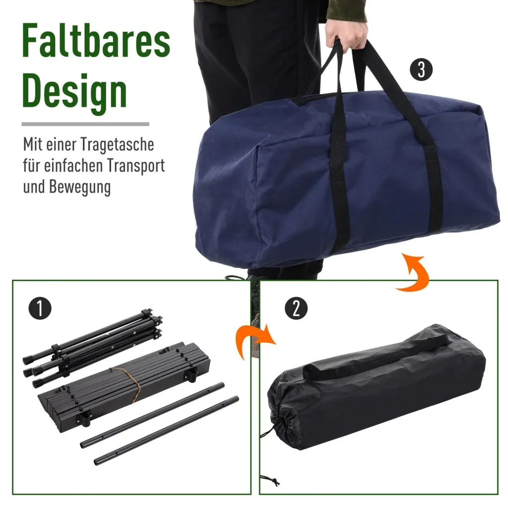 Camping furniture with carrying bag