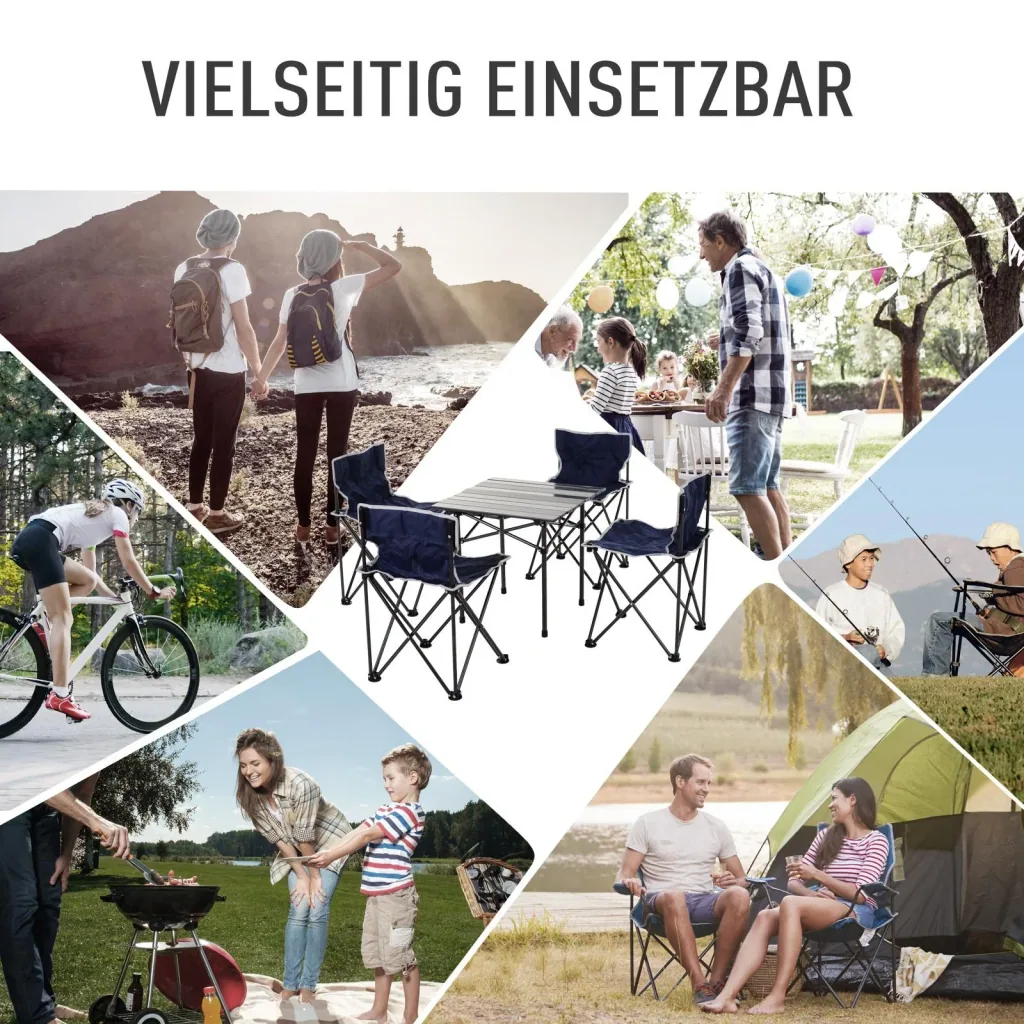 Camping furniture with carrying bag